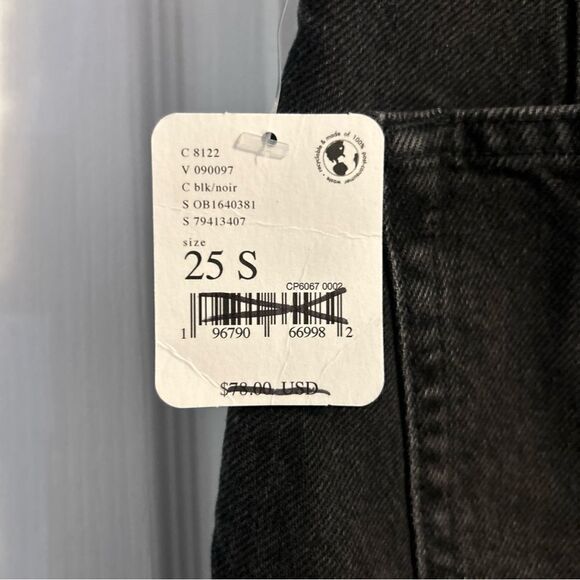 Free People We The Free CRVY Siren Low Rise Straight Jeans Black Size 25 - Picture 13 of 13